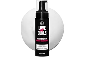 Love Ur Curls® Volumizing Foam, Lightweight Mousse for Curly Hair, Volume & Definition, Frizz Control, Soft Hold, Vegan, Sili