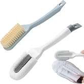 Shoe Cleaning Brushes Sneaker Cleaner Brush Soft Bristle Shoes Scrubber | 2 Pack Shoe Brushes with Long Handle Shoe Scrubbing Brush for Cleaning Mesh Sneakers, Tennis, Golf Shoes &amp; White Canvas Shoes