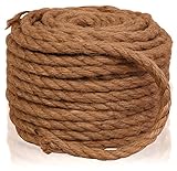 Twisted Sisal Rope, 1/4-Inch by 50-Feet, All Natural Sisal Fiber Hemp Rope Cord, Cat Scratching Post Replacement, for Arts Crafts, DIY, Decoration, Gift Wrapping, and Burlap Potato Sacks.