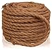 Twisted Sisal Rope, 1/4-Inch by 50-Feet, All Natural Sisal Fiber Hemp Rope Cord, Cat Scratching Post Replacement, for Arts Crafts, DIY, Decoration, Gift Wrapping, and Burlap Potato Sacks.