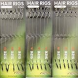 JL Sport 18pcs Carp Fishing Hair Rigs Braided Thread 8245 Curve Shank Hook Swivel Boilies Carp Rigs Carp Fishing Accessories Tackles