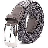 Fabio Valenti Canvas Elastic Fabric Woven Stretch Braided Belts for Men Women Junior with Multicolored/Full Sizes