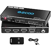 HDMI 2.1 eARC Audio Extractor Switch 4K 120Hz 2x2 VRR ALLM HDCP2.3 ARC HDR10 Optical SPDIF Audio HDMI Switcher 2 in 2OUT IR R