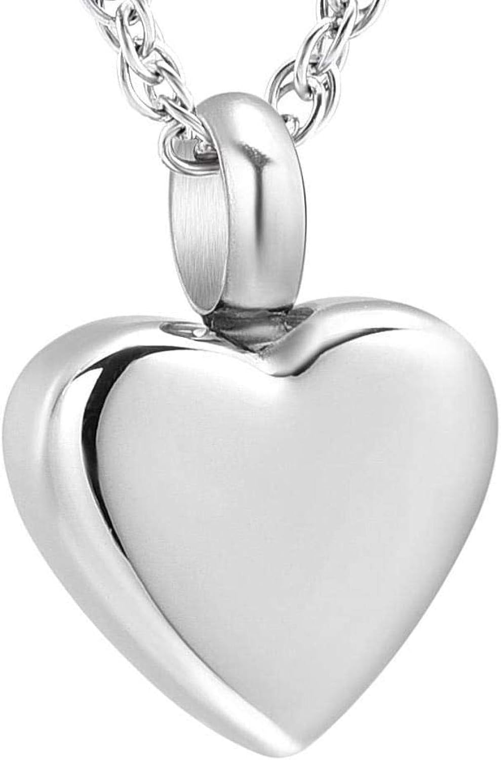 Ashes Keepsake Necklace Men'S Necklace Gray Chain Necklace Pendant