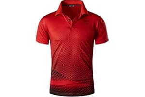 jeansian Men's Short Sleeve Fit Sport Polo Tee Shirts T-Shirts Tshirt Tops Poloshirt Golf Tennis Pickleball LSL195