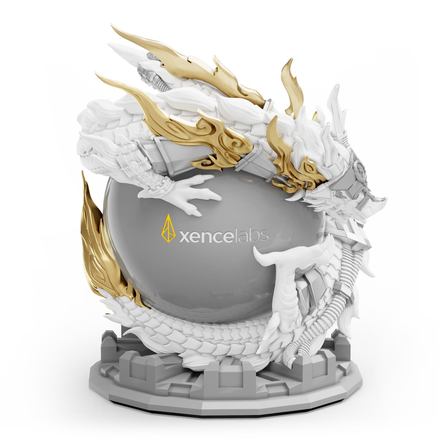 Xencelabs Limited Edition Dragon Pen Holders for 3 Button Pen, Thin Pen, and Other Digital Pens – Year of the Dragon 2024, White