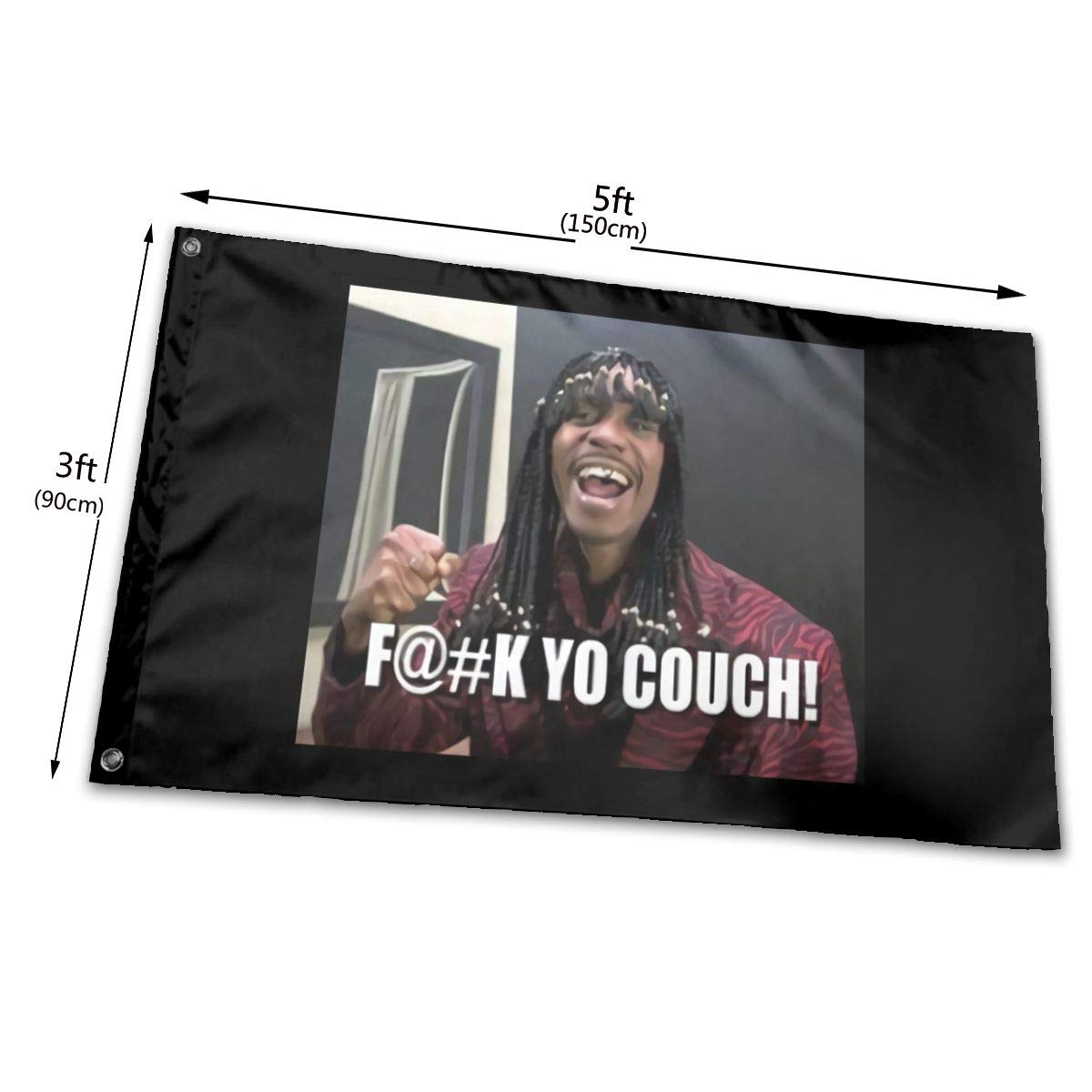 Amazon Com Gr84frhg Chappelle Rick James Yo Couch 3 X 5 Home Flag