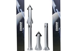 yuanpulalala SpaceX Falcon 9 Dragon+F9 Starship Heavy Falcon Metal Diecast Rocket Model Simulation Static Desktop Display (St