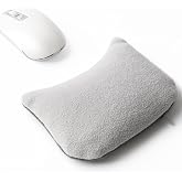 Large Mouse Wrist Rest Bean Bag, Ergonomic Mouse Support Pad Filled Ergo Beads for Computer, Laptop, PC Gaming (Gray)