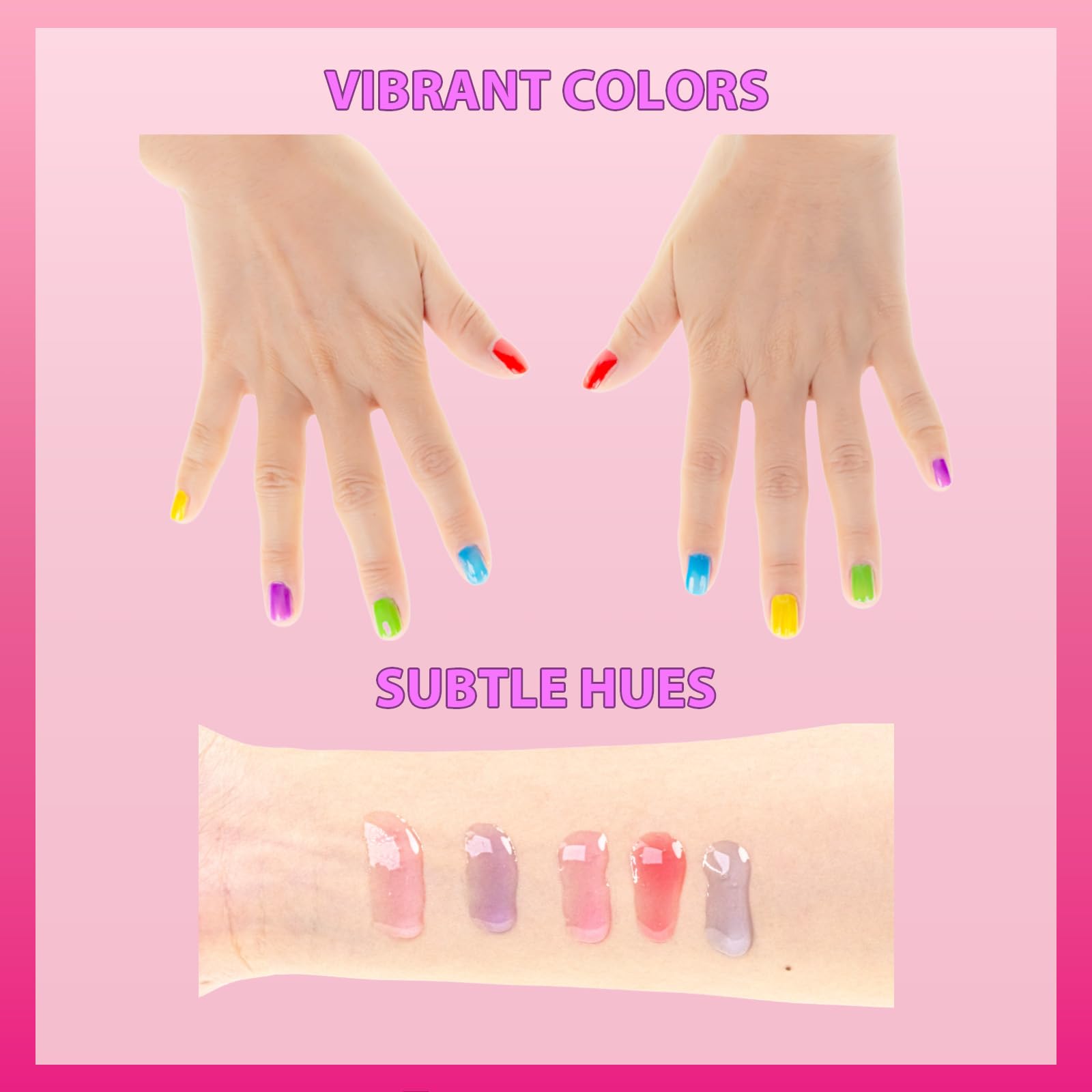 Barbie Cosmetic Makeup Set for Girls with Super Sparkly Lip Gloss Nail Polish and Nail Stickers 11 Pieces, Perfect for Parties Sleepovers Makeovers, Birthday Holiday Gift, Ages 3+, By Townley Girl