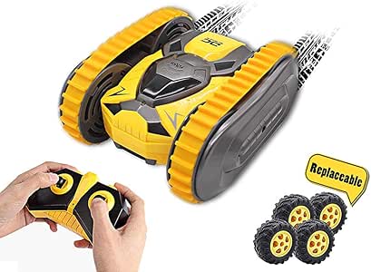 RC coche para niños Stunt Car 2 en 1 control remoto del tanque de