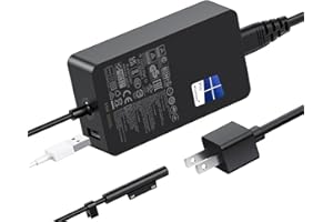 Surface Pro Charger, 65W Microsoft Surface Charger for Surface Pro 3/4/5/6/7/7+/8/9, Surface Laptop 1/2/3/4/5/6/7, Surface Go