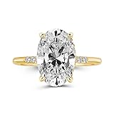 Effinny 3.5ct Elongated Solitaire Oval Cut
