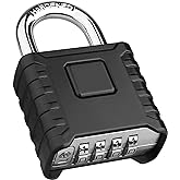 Diyife Heavy Duty Combination Padlock, Large Outdoor Weatherproof Padlock | One-Touch Unlock, Cut Resistant, Design of Hidden Password, Resettable, High Security for Home, School, Garage, Gate, Garden