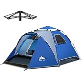 Night Cat Instant Popup Tents 2-3 Persons with Footprint Tarp Easy Setup Camping Tent with Rainfly Double Layers Waterproof Automatic Hydraulic Mechaism