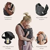 BabyBjörn Baby Carrier Mini 3D Jersey Charcoal Grey Newborn Carrier view 3