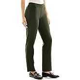 Zac & Rachel Womens Flattering Pull-on Slim Leg Pant with Tummy Control Panel