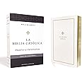 Biblia Católica, Regalos y Ceremonias, Piel reciclada, Blanco, Comfort Print (Biblia De America) (Spanish Edition)