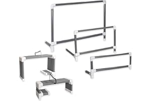 Prism Fitness Smart Adjustable Height Track and Field Workout Hurdles for Track and Field Training