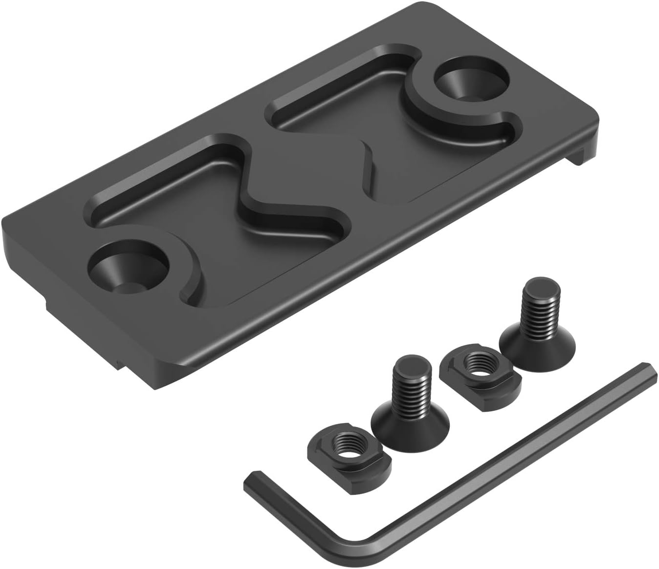 Tough Tactical Tools MLok Arca-Swiss Rail Adapter, RRS Tripod Dovetail Adapter (MLOK), Black, 3 x 1.5 x 0.3 inches