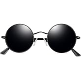 Joopin Small Round Sunglasses Hippie Circle Teashades UV Protection Costume