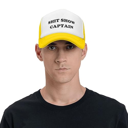 Diputer Shit-Show Captain-Hat Funny Trucker Hats Adults Humor