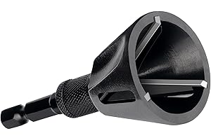 BANGJIA Deburring External Chamfer Tool with Tungsten Carbide Blade, Deburring Chamfering Drill Bit, Repair Tools for Damaged Screws, Bolts and Fasteners, Quick Release Hex Shank, Fits for 3/16"-1"(5mm-25mm)