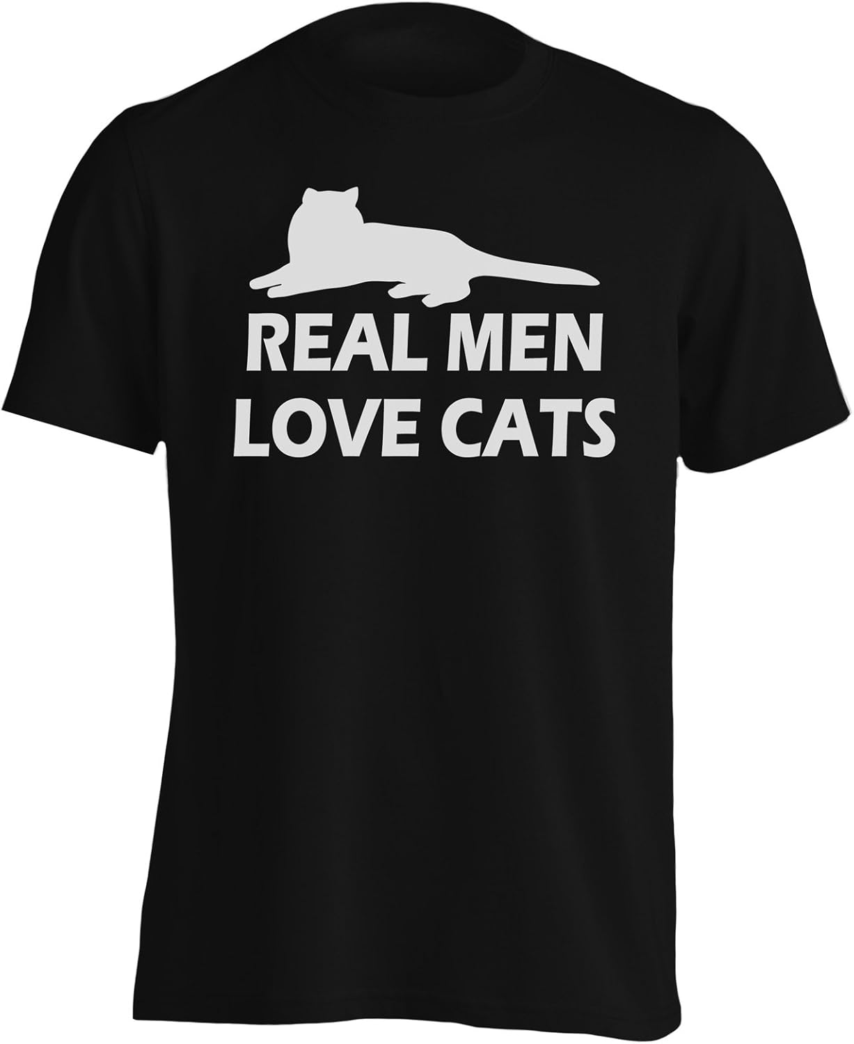 Real Men Love Cats Funny Novelty Men's TShirt bb41m Amazon.co.uk