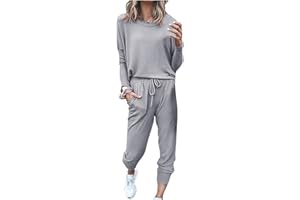 JMMSlmax 2 Piece Outfit for Women 2023 Casual Trendy Women Lounge Matching Sets Outfit Long Pant Set Sweatsuits Tracksuits