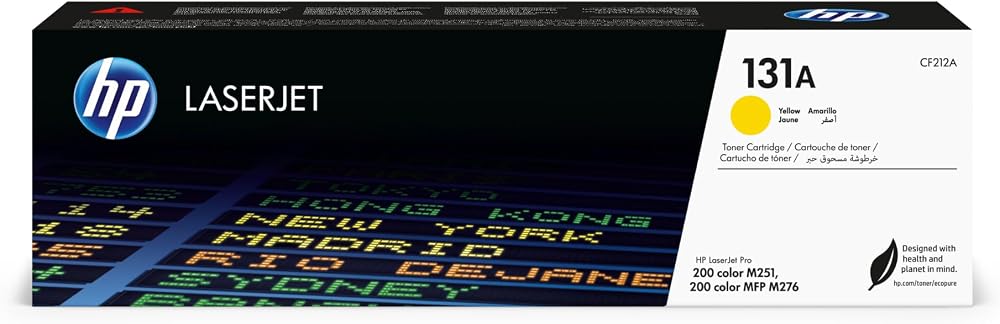 HP 131A CF212A Original LaserJet Toner Cartridge Yellow 1800 Pages