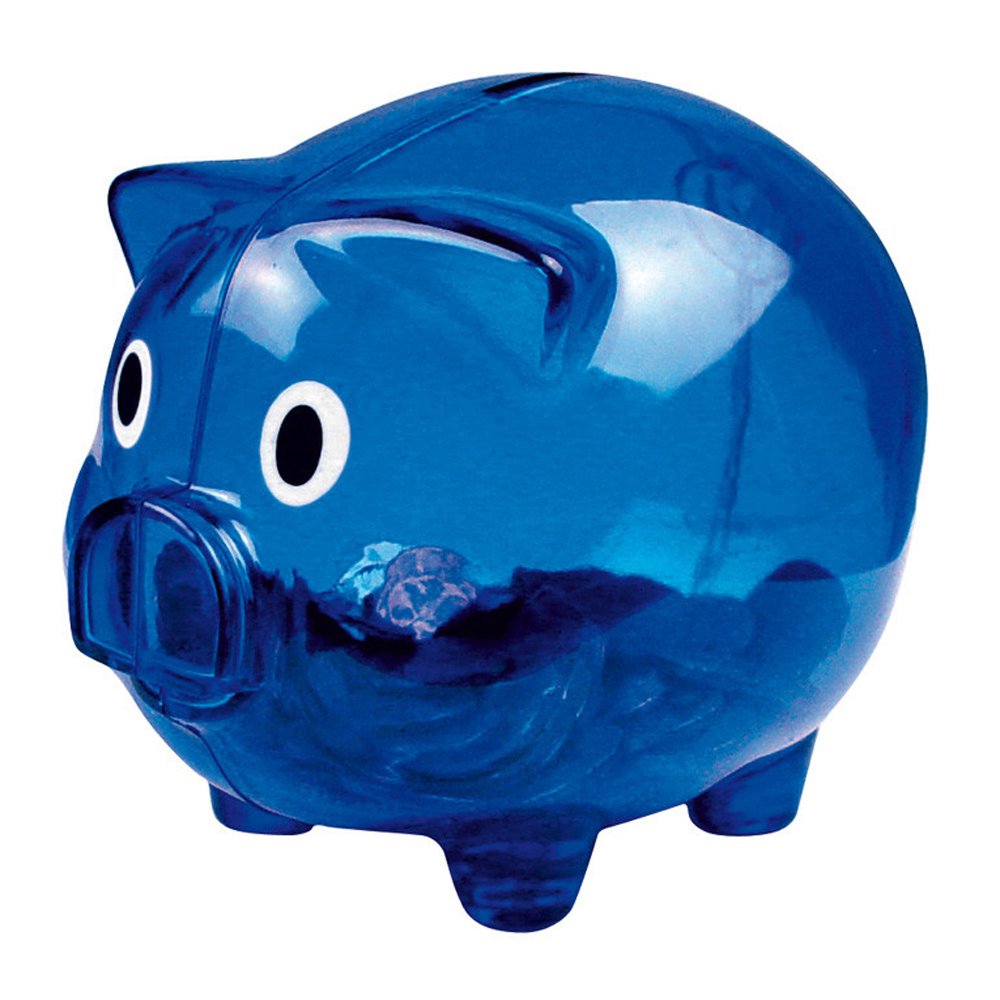 eBuyGB Plastic Money Box for Kids, Blue, One Size