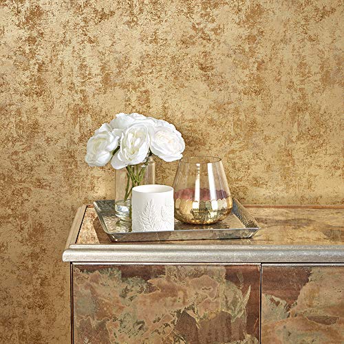 Tempaper Gold Distressed Gold Leaf Removable Peel and Stick Wallpaper