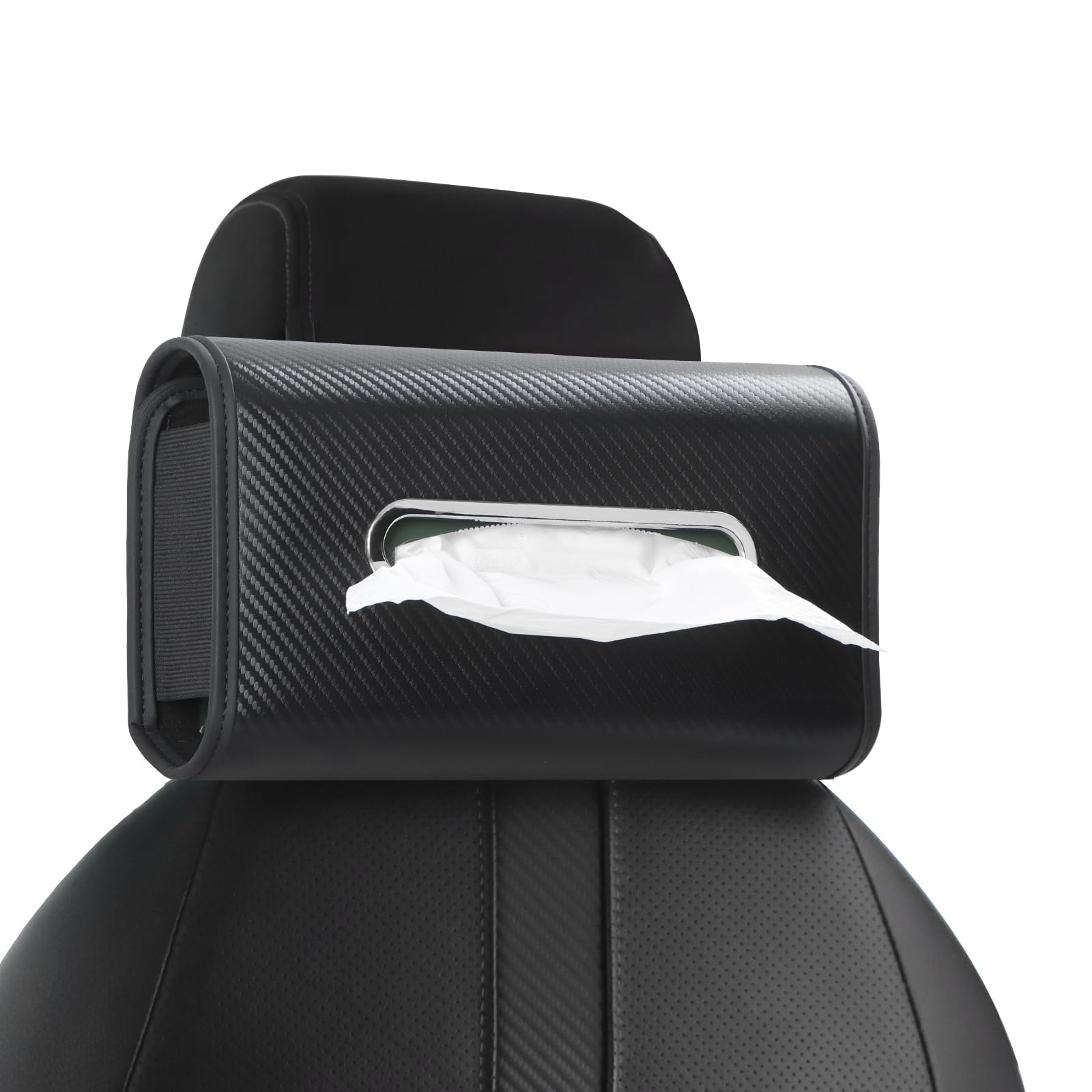Photo 1 of *UNTESTED*
KZBHHP Upgraded Car Tissue Holder Premium PU Leather Tissue Box Cover Keep Tidy Backseat Rectangular Napkin Holder for Car Fits for 100-160 Regular Size Tissues Multi-Position Organizer in Cars Black