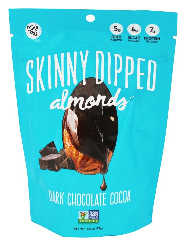 Skinny Dipped Almonds, Dark Chocolate Raspberry, 3.5 oz Grocery & Gourmet Food
