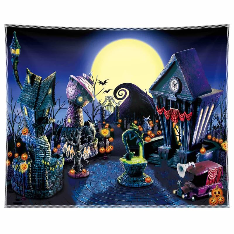 ZTHMOE 10x8ft Halloween Nightmare Themed Party