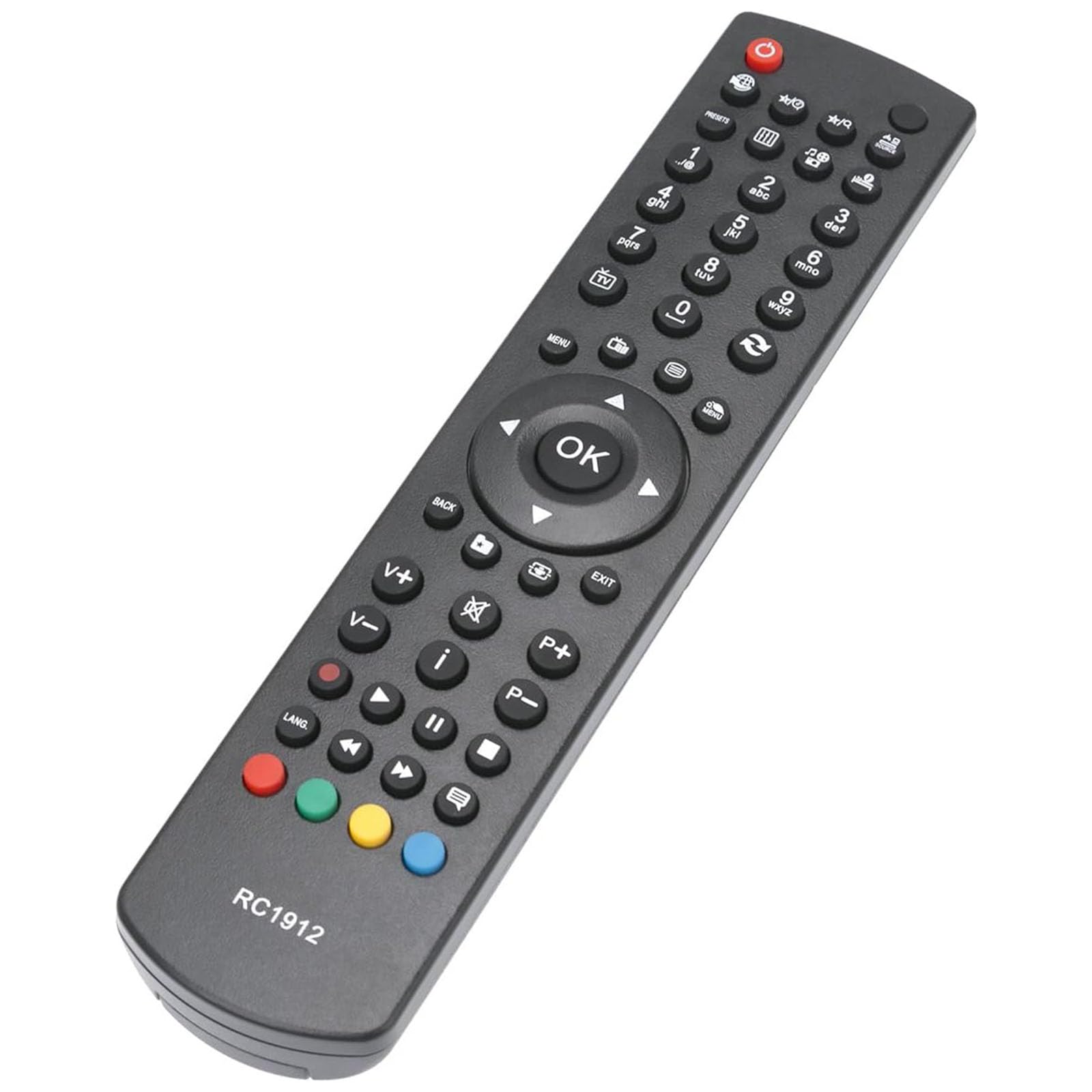 ALLIMITY RC1912 Replacement Remote Control for AYA Techwood Celcus 32882HDLCD DLED32167HD DLED32167HDDVD DLED39167FHD LED19132HDDVD LED22167FHD LED22167FHDDVD LED22S913DVDFHD LED28272HD LED19999 40HD