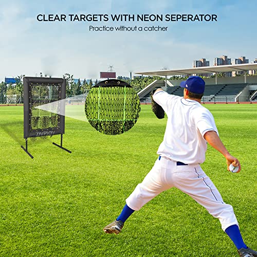 9 Hole Pitching Net 9 Hole Pitching Target Pitchers Net for Baseball