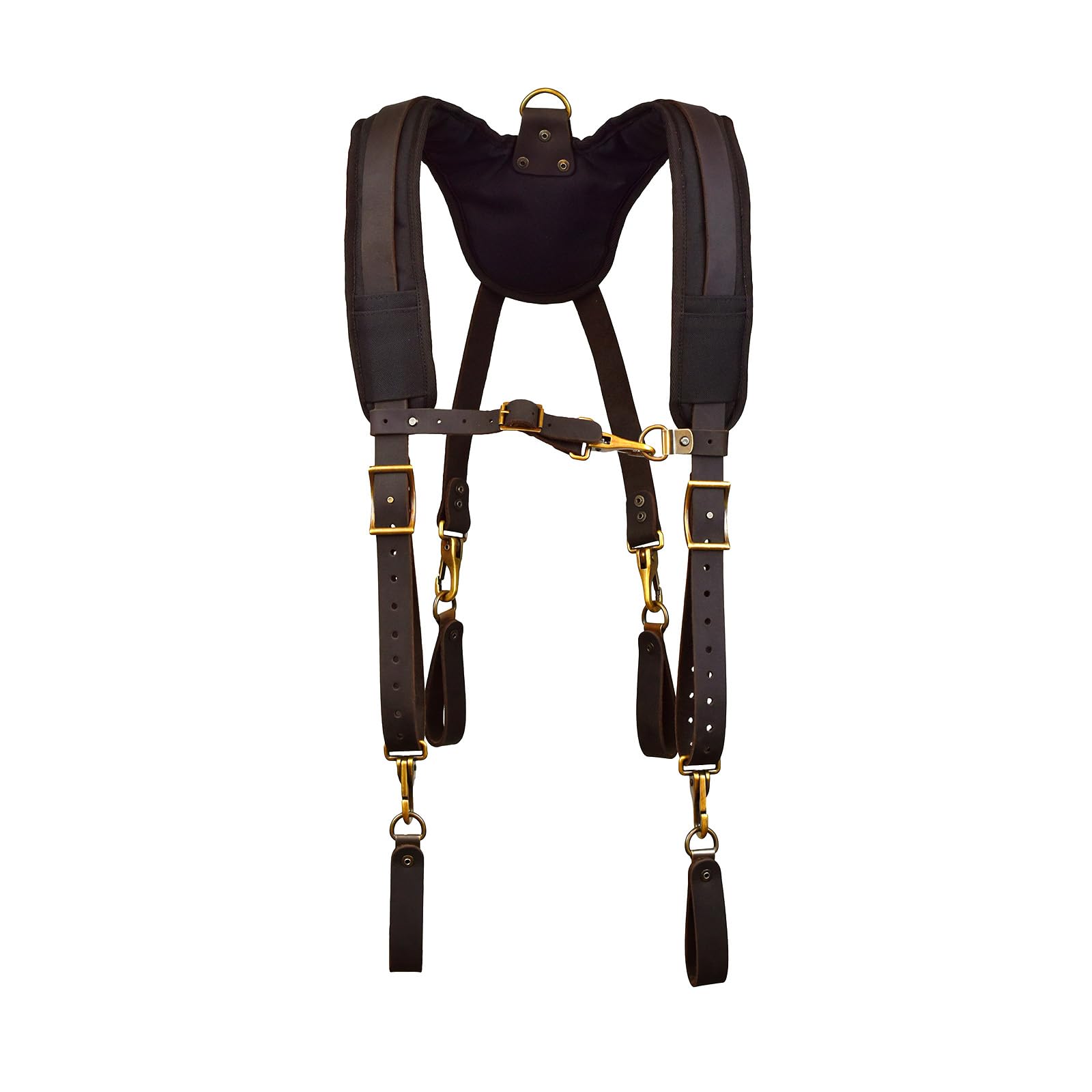 OX Pro Oil Tanned Leather Suspenders, Blue