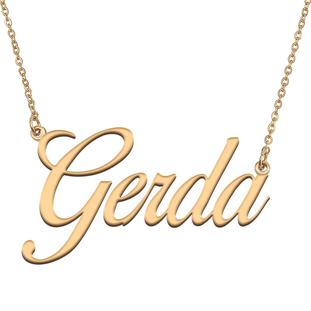 HUAN XUN Customized Custom Simple Any Name Necklace
