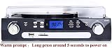 DIGITNOW Vinyl Record Player Bluetooth Turntable with USB Encoding AM/FM Radio view 6