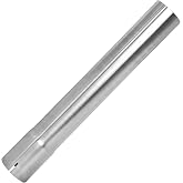 2.5 Exhaust Pipe, Flared End T304 Stainless Steel Straight Tubing, Polished Universal Connector Adapter 2 1/2 Inch ID to OD 2 1/2" ss Ailpipe 17.3" Length, Exhaust System,Slip Fit Connector