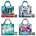 LOQI Urban New York Collection Pouch, Set of 4 Reusable Bags