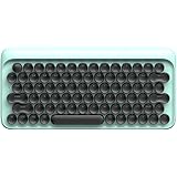 Retro Keyboard Vintage Keyboard Lofree DOT Bluetooth Wireless Mechanical Keyboard for Mac, Android, Windows with Gateron Blue Switch and Rechargeable Battery (Blue)