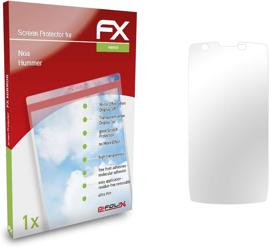 atFoliX Protección de Pantalla para Noa Hummer Lámina ...