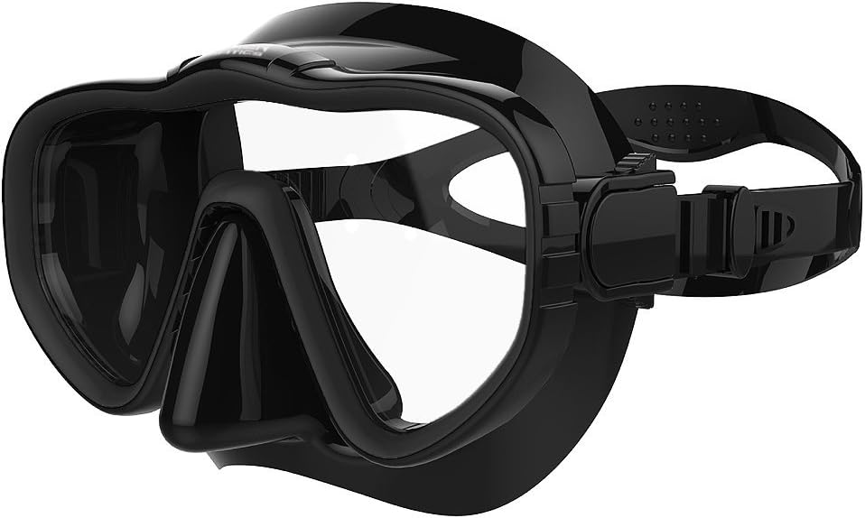 Kraken Aquatics Snorkel Dive Mask with Silicone Skirt and Strap for Scuba Diving, Snorkeling and Freediving