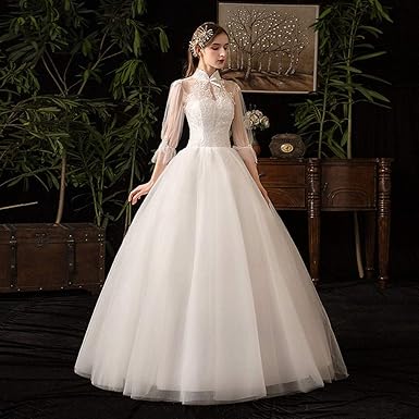 Pgnbmc Vestidos De Novia Para Novia Apliques Encaje Bohemia Vendaje Capilla Playa Vestido De Novia Tamano Personalizado Amazon Es Ropa Y Accesorios