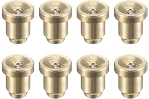 uxcell Brass Push Button Flange Grease Oil Cup 6mm Ball Oiler for Lubrication System 8Pcs