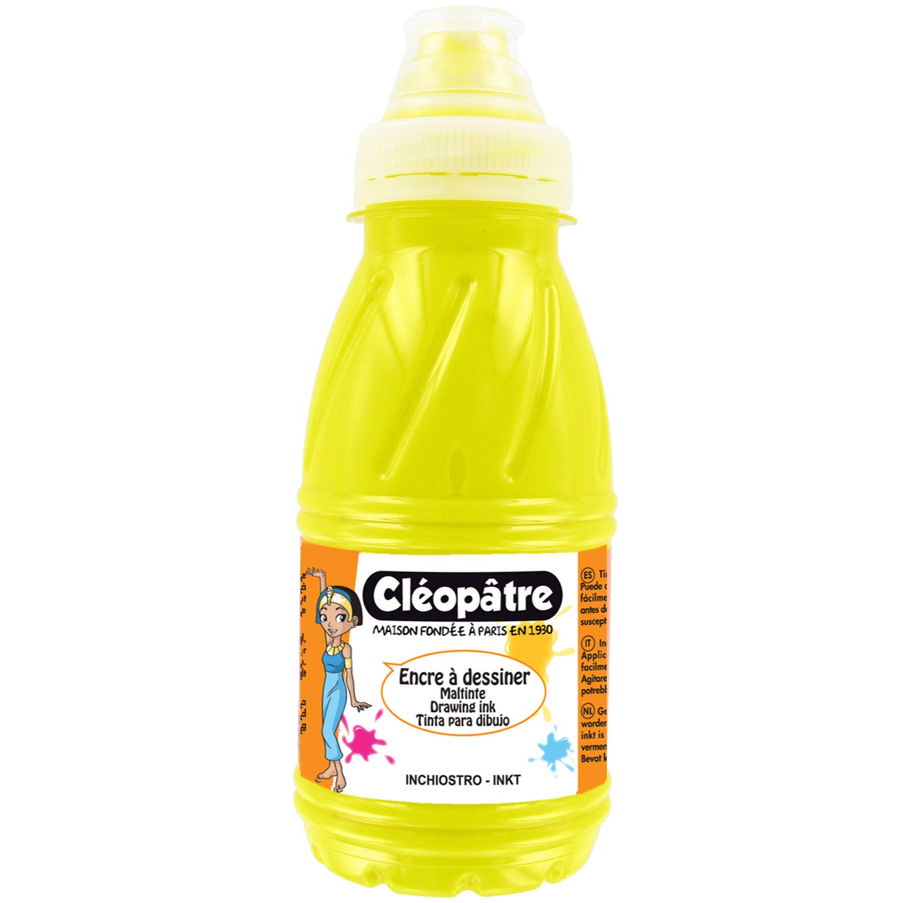 Cleopatra Drawing Ink, yellow, 24 x 13 x 16 cm