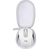co2CREA Hard Case Compatible with Logitech Signature M650 L M550L Full Size Wireless Mouse (Large Size Case, Off White)
