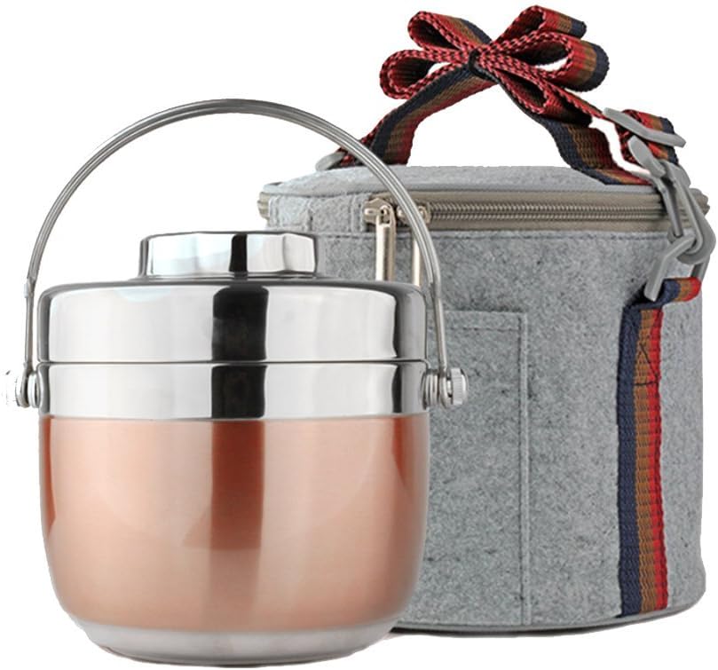 QJONKE Lunch Container Stainless Steel, Food Thermos Lunch Box Container Jar, Insulated Food Carrier, 1.5L [Energy Class A]